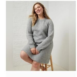 Upwest Sweater Dress Size Small Gray New